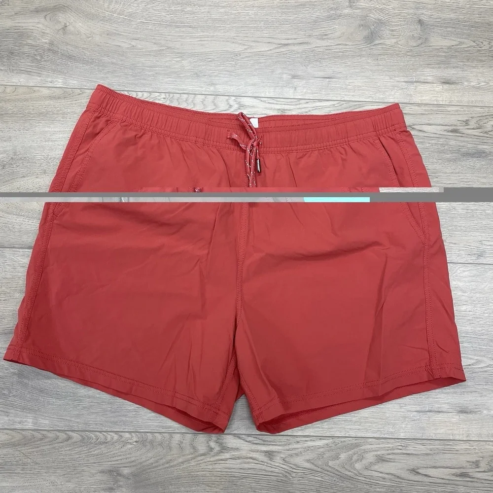 Fair Harbor Red Beach Swim Trunks Men's Sz XXL Tropical Beach Resort Flora